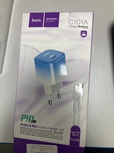 Б/в Мережевий зарядний пристрій Hoco c101a+ type c 01-200933976