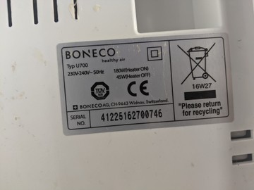 Б/в Зволожувач повітря Boneco u700 01-200627694