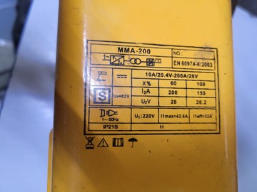 Б/в Зварювальний апарат Pocweld mma-200 01-200938639