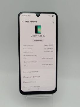 Б/в Мобільний телефон Samsung galaxy a26 5g 6/128gb 01-200900085