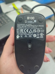 Б/в Миша Logitech b100 optical mouse 01-200954525