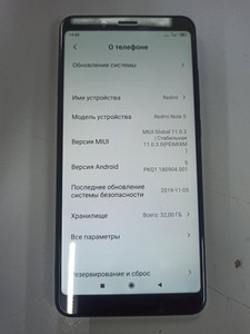 Б/в Мобільний телефон Xiaomi redmi note 5 3/32gb 01-201104463