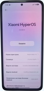 Б/в Мобільний телефон Xiaomi redmi note 14 4g 8/256gb 01-201159511