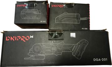 Б/в Шліфмашина Dnipro-M dga-201+1акб 4ah+зп 01-200800096