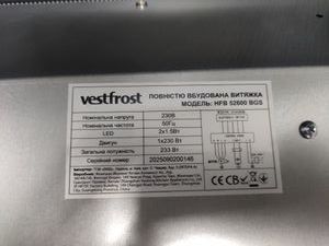 Б/в Витяжка Vestfrost hfb 52600 bgs 01-200920397