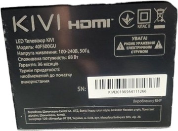 Б/в Телевізор Kivi 40f500gu 01-200914805