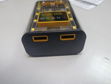 Б/в Повербанк Dahao powerbank case transparent yellow 01-200946282