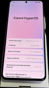 Б/в Мобільний телефон Xiaomi redmi note 13 pro 5g 8/256gb 01-200955946