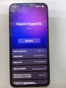 Б/в Мобільний телефон Xiaomi redmi 15 4g 8/256gb 01-200989263