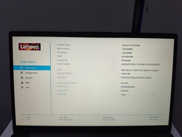 Б/в Ноутбук Lenovo 15/ryzen 5 5625u ddr4/16gb ddr4/hdd *відсутній/ssd 256 gb/*інтегрована 01-201022637