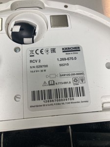 Б/у Робот-пылесос Karcher rcv 2 01-201108793