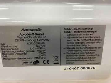 16-000255975: Hanseatic ag720cge pm