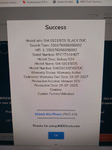 01-200789096: Samsung galaxy s24 8/256gb