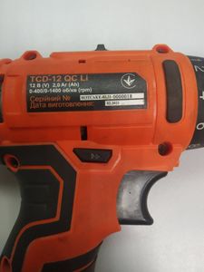 Б/в Шурупокрут Tekhmann tcd-12 qc li 01-200870571