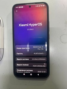 Б/в Мобільний телефон Xiaomi redmi note 15 pro+ 8/256gb 01-200875515
