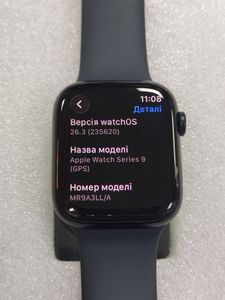 Б/в Смарт-годинник Apple watch series 9 gps 45mm aluminum case 01-200899952