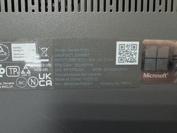 Б/в Ноутбук Lenovo 15/ryzen 3 7320u ddr5/8gb ddr5/ssd 512 gb/*інтегрована 01-200900201