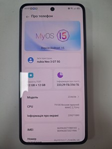 Б/у Мобільний телефон Zte nubia neo 3 gt 5g 12/256gb 01-200903241