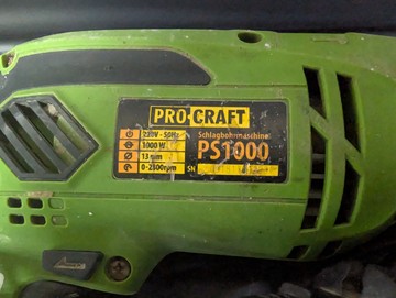 Б/у Дрель ударная Procraft ps-1000 01-200989268