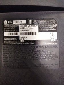 Б/в Телевізор Lg 24lh451u 01-201163651