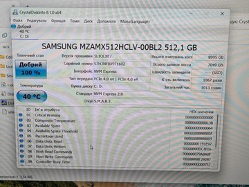Б/в Ноутбук Lenovo 15/core i5-12450hx ddr5/16gb ddr3/hdd *відсутній/ssd 500 gb/geforce rtx3050 6gb 01-201167326
