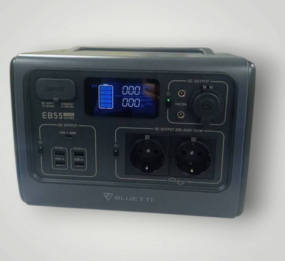 Bluetti eb55 portable power station 700w 537wh