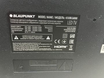 01-200763142: Blaupunkt 43ubc6000