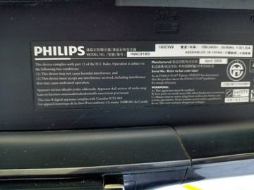 01-200787525: Philips 190cw9fb