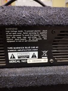 Б/в Гітарний комбік Warwick bluecab 60 01-200866667