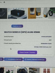 Б/в Смарт-годинник Apple watch series 6 gps aluminium case 40mm 01-200909457