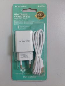 Б/в Мережевий зарядний пристрій Borofone ba20a 16-000275734