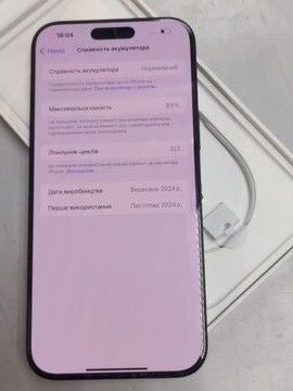 Б/в Мобільний телефон Apple iphone 16 pro max 1tb 01-200929284