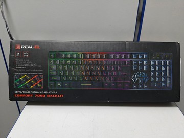 Б/у Клавиатура Real-El comfort 7090 backlit 01-200930440