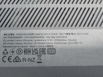 Б/в Ноутбук Lenovo 15/core i5-12450h ddr5/16gb ddr5/ssd 512 gb/*інтегрована 01-201008760