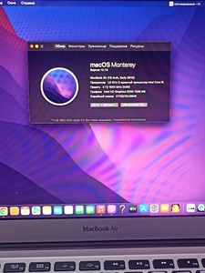 Б/в Ноутбук Apple macbook air a1466 / 13.3'' / core i5 1.6ghz /ram 4gb / ssd 128gb / intel hd 6000 01-201064258