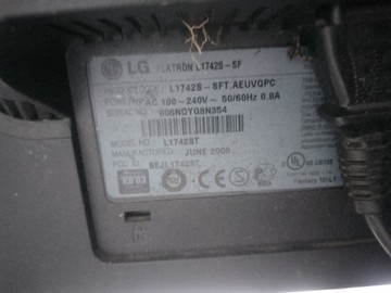 Б/в Монітор Lg l1742s 01-201101104