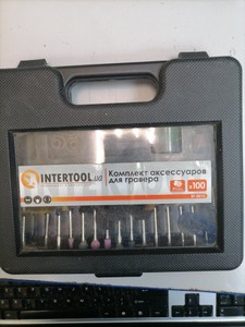 Б/в Набір насадок для гравера Intertool bt-0013 100шт 01-201126593