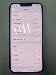 Б/у Мобільний телефон Apple iphone 14 128gb esim 01-201169117