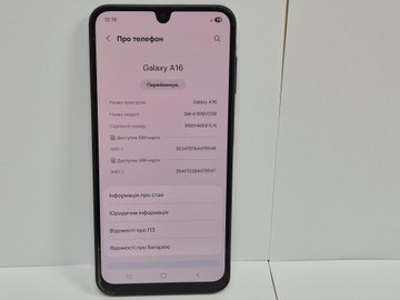 Б/в Мобільний телефон Samsung galaxy a16 sm-a165f 8/256gb 01-201166986
