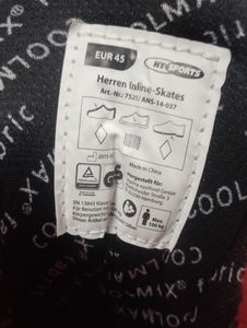 01-200619250:  herren inline-skates art.7575 (розмір45)