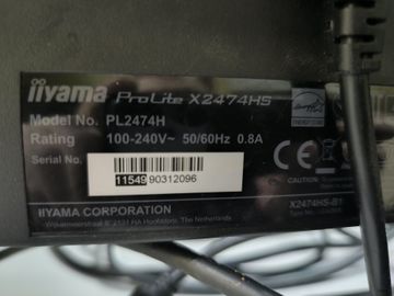 Б/у Монитор Iiyama prolite x2474hs 01-200818762