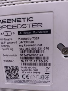 Б/у Беспроводный маршрутизатор Keenetic speedster 01-200890876