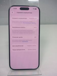 Б/в Мобільний телефон Apple iphone 15 pro 256gb 01-200911732
