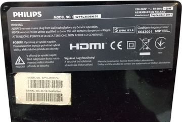 Б/у Телевизор Philips 32pfl3506h 01-200880379