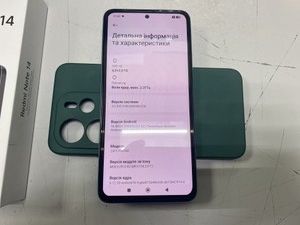 Б/в Мобільний телефон Xiaomi redmi note 14 6/128gb 01-201075552