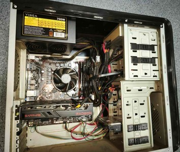 Б/в Системний блок Пк intel core i5-11400f/ram 16 gb/hdd 1000 gb/ssd 120/amd/ ati radeon rx 6500 xt 4gb gddr6 64bit 01-201102723