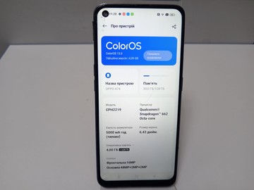 Б/в Мобільний телефон Oppo a74 4/128gb cph2219 01-201108713