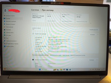 Б/в Ноутбук Lenovo 15/ryzen 7 170 ddr5/16gb ddr4/hdd *відсутній/ssd 512 gb/*інтегрована 01-201133620