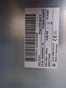 01-200500705: Neff b45e62n0/01