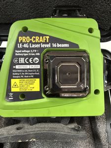 Б/у Лазерный нивелир Procraft le-4g 01-200870869